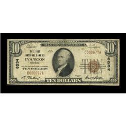 Evanston, WY - $10 1929 Ty. 1 The First NB Ch. #