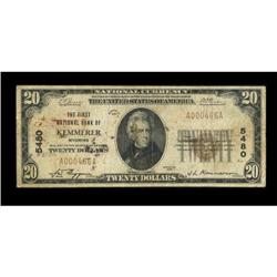 Kemmerer, WY - $20 1929 Ty. 1 The First NB Ch. #