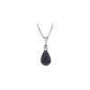 Genuine 8.85 ctw Sapphire & Diamond Necklace 14KT White Gold - REF-26R2P