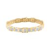 Round Diamond Link Bracelet 1-3/8 Cttw 10KT Yellow Gold