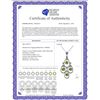 Image 2 : Genuine 1.20 ctw Peridot Necklace 14KT White Gold - REF-30K7V