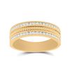 Image 1 : Round Diamond Wedding Rope Inlay Band Ring 1/2 Cttw 14KT Yellow Gold