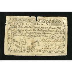 South Carolina February 8, 1779 $50 Extremely