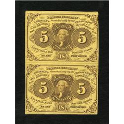 Fr. 1230 5c First Issue Vertical Pair Choice