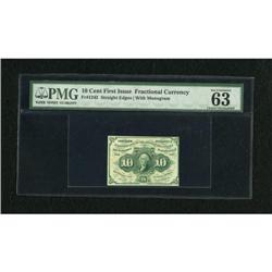 Fr. 1242 10c First Issue PMG Choice Uncirculated
