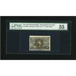 Fr. 1289 25c Second Issue PMG About Uncirculated