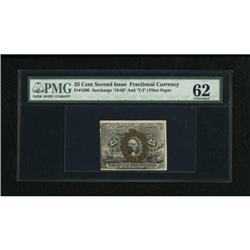 Fr. 1290 25c Second Issue PMG Uncirculated 62.