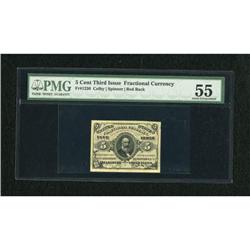 Fr. 1236 5c Third Issue PMG About Uncirculated