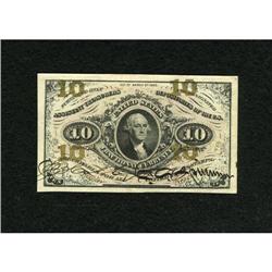 Fr. 1253 10c Third Issue Choice About New.