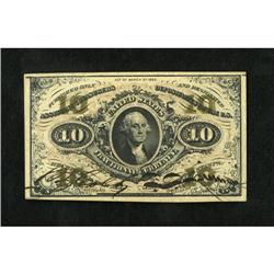 Fr. 1253 10c Third Issue Choice About New.