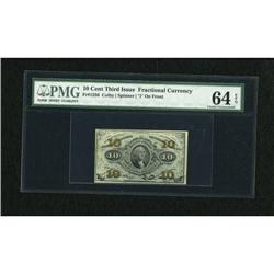 Fr. 1256 10c Third Issue PMG Choice Uncirculated
