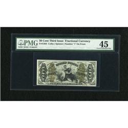 Fr. 1364 50c Third Issue Justice PMG Choice