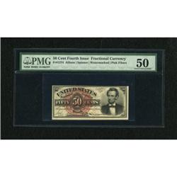 Fr. 1374 50c Fourth Issue Lincoln PMG About