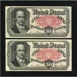 Fr. 1381 50c Fifth Issue Two Examples About New.