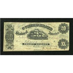 T9 $20 1861 Bogus Printed Back.