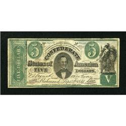 CT33 Counterfeit $5 1861.