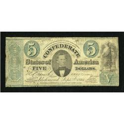 T33 $5 1861 PF-8 State I Cr-255Ba.