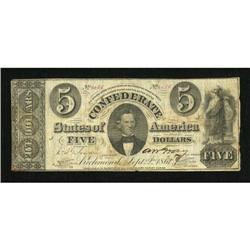 T34 $5 1861 PF-9 Cr-266.