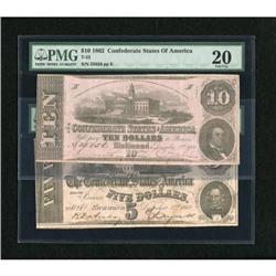 Two 1862 CSA issues: