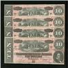 Image 1 : T68 $10 1864 Four Consecutive Examples.
