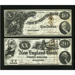 Fairmount, ME- New England Bank $10 & $20