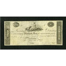 Baltimore, MD- Farmers & Merchants Bank $50 G56