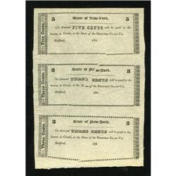 Redford, NY- (Redford Glass Co.) 5¢-3¢-3¢ Harris