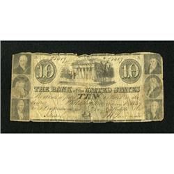 Philadelphia, PA- Bank of the United States $10