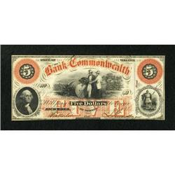 Richmond, VA- Bank of the Commonwealth $5 July