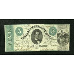 Richmond, VA- Virginia Treasury Note $5 Mar. 13,