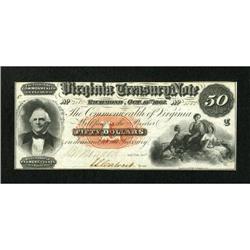 Richmond, VA- Virginia Treasury Note $50 Oct.