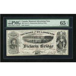 Canada, Advertising Note, Victoria Bridage