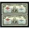 Image 1 : Cuba 1 Peso 1938 Two Consecutive Examples Pick