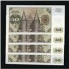 Image 2 : Germany 50 Marks 1970 Pick 33a Four Consecutive