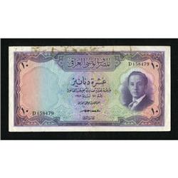 Iraq 10 Dinars 1947 Pick 41