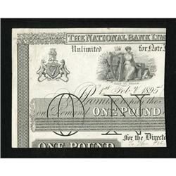 Ireland 1 Pound National Bank Limited 1895 Pick
