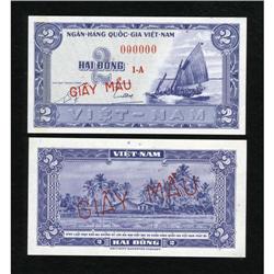 Viet Nam-South 2 Dong (1962) Pick 12s Face and