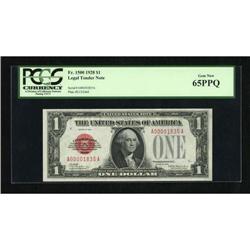 Fr. 1500 $1 1928 Legal Tender Note. PCGS Gem New