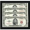 Image 1 : Fr. 1532 $5 1953 Legal Tender Notes. Four