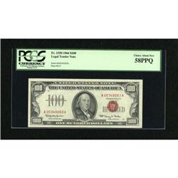 Fr. 1550 $100 1966 Legal Tender Note. PCGS