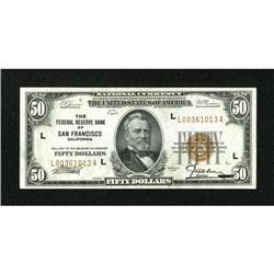 Fr. 1880-L $50 1929 Federal Reserve Bank Note.