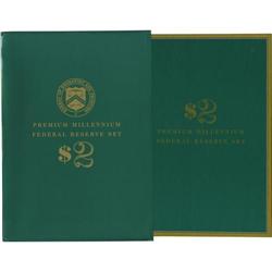 Premium Millennium Federal Reserve $2 Set Fr.