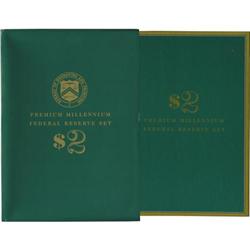 Premium Millennium Federal Reserve $2 Set Fr.
