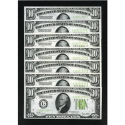 Fr. 2002-G $10 1928B Federal Reserve Notes.