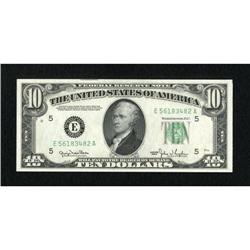 Fr. 2010-E $10 1950 Federal Reserve Note. Very