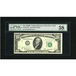 Fr. 2014-B* $10 1950D Federal Reserve Note. PMG
