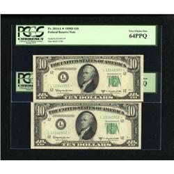 Fr. 2014-L* $10 1950D Federal Reserve Note. PCGS