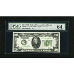 Fr. 2052-G $20 1928B Federal Reserve Note. PMG