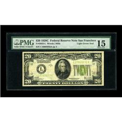 Fr. 2053-L $20 1928C Federal Reserve Note. PMG