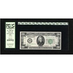 Fr. 2057-B* $20 1934C Federal Reserve Note. PCGS